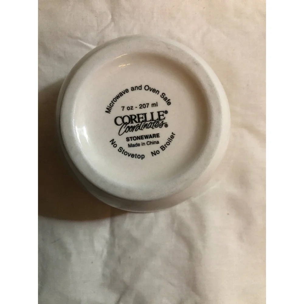 Corelle Coordinates Abundance Stoneware Ramekins 7oz Custard Cups Set of 2 Fruit